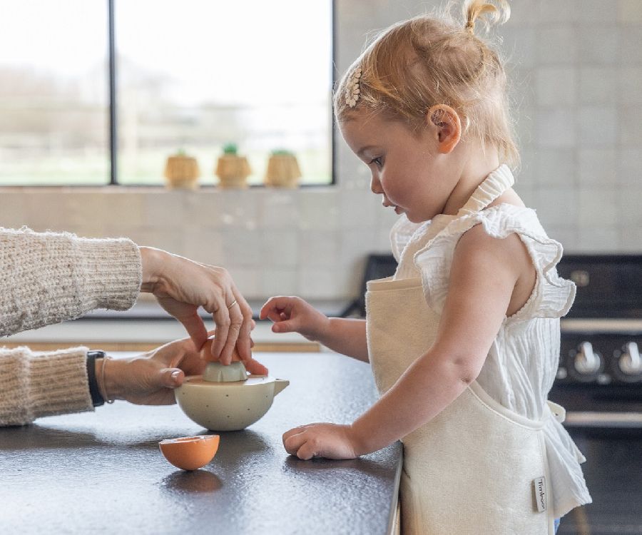 Schort Timboo Bamboo Kids' Apron | Timboo daisy white