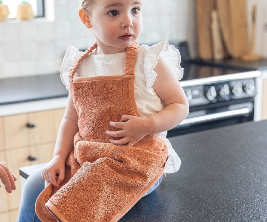 Schort Timboo Bamboo Kids' Apron | Timboo sunrise orange