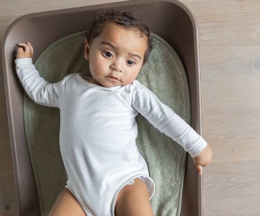 Waskussen hoes Timboo Bamboo Changing pad towel | Timboo whisper green