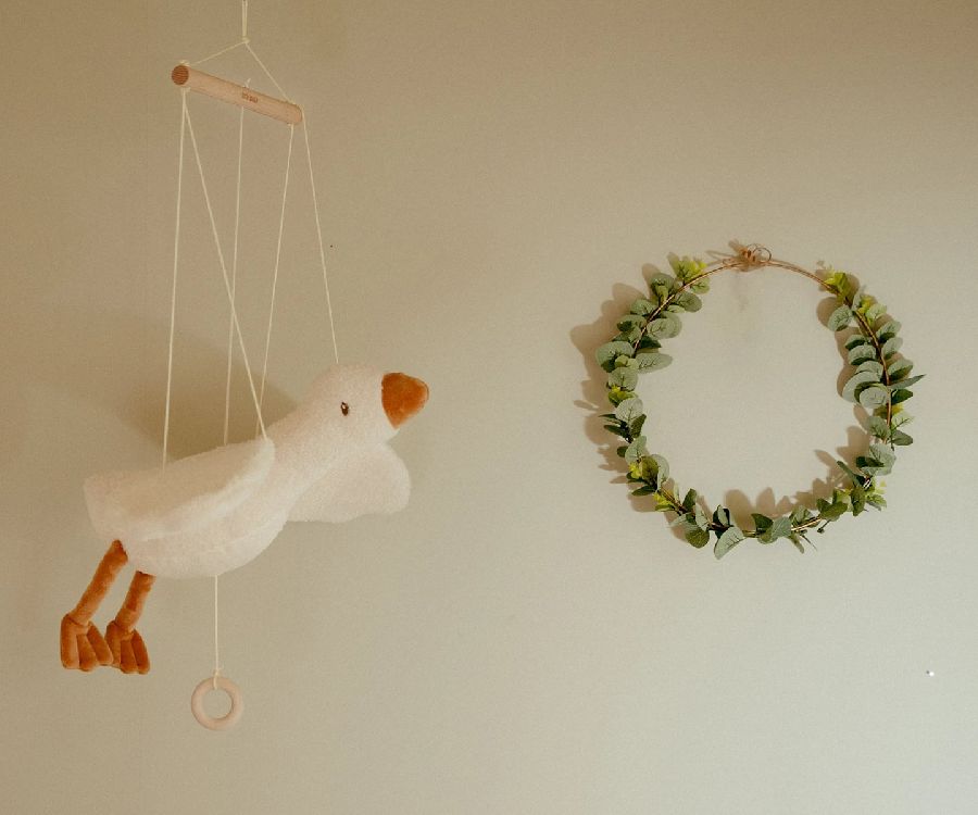 Mobiel Little Dutch Zwevende Little Goose | Newborn Naturals