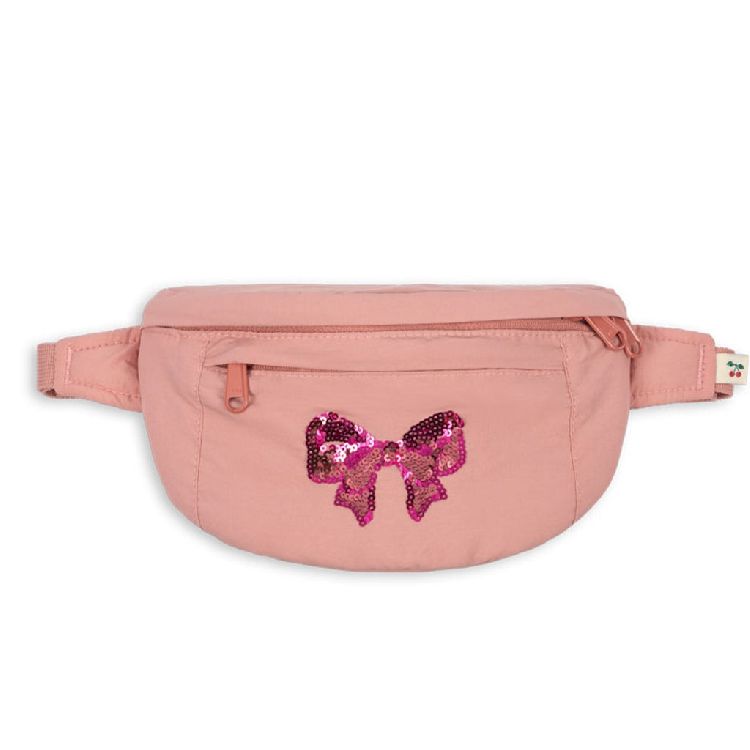 Heuptas Juno Sequin Bumbag roze, rosette