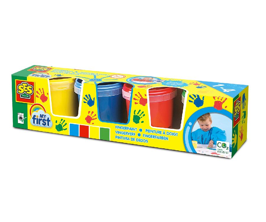 Verfmateriaal SES Creative Fingerpaint 4x145ml | My First