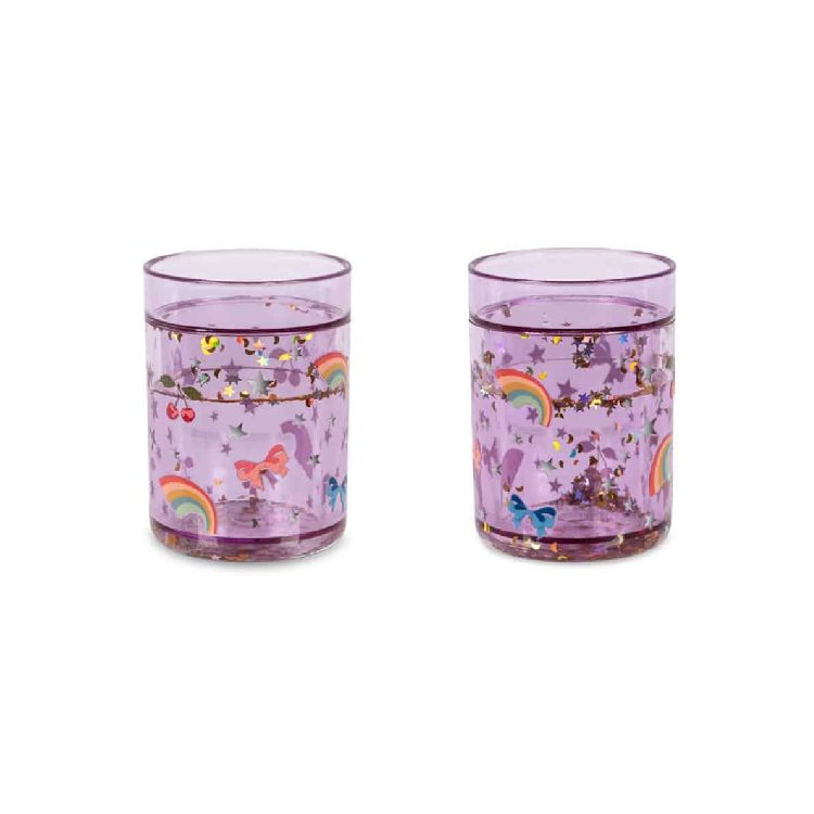 Drinkbeker Konges Slojd 2 Pack Glitter Cups
