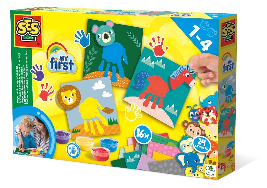 Verfmateriaal SES Creative Fingerpaint handprint animals | My First