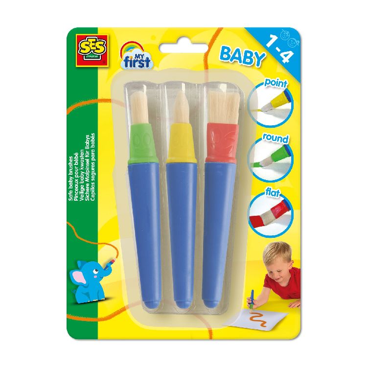 Verfmateriaal SES Creative Safe baby brushes | My First
