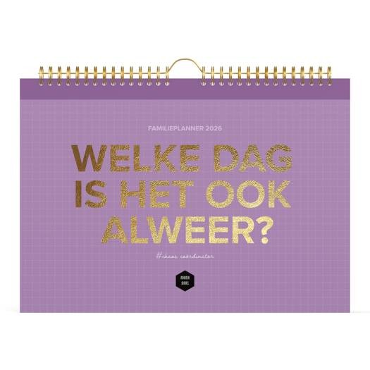 Kalender Lannoo Graphics Family Calender, wandkalender, 2026