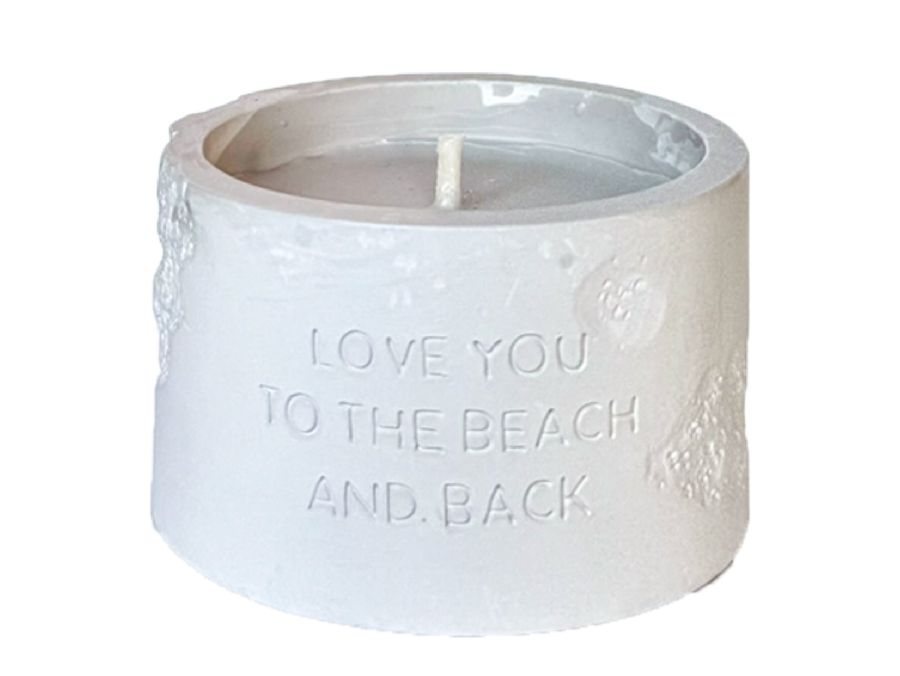 KAARS tuinkaars, Soy Candle, 8 x 5 cm, Love you to the beach and back, citronella, 20u, 1st
