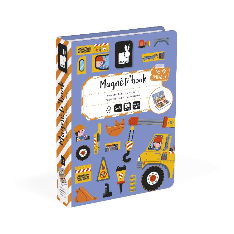 Magnetisch speelgoed Janod Construction | Magneti Book