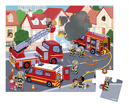 Puzzel Janod Firemen | Puzzle 24