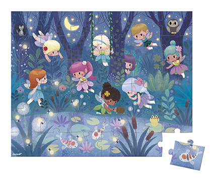 Puzzel Janod Fairies and waterlilies | Puzzle 36