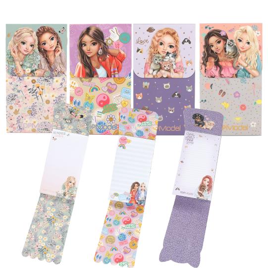 NOTITIEBOEK Blok Met Magneetsluiting,  60 blaadjes, meisjes, assortiment,  multikleur, schrift