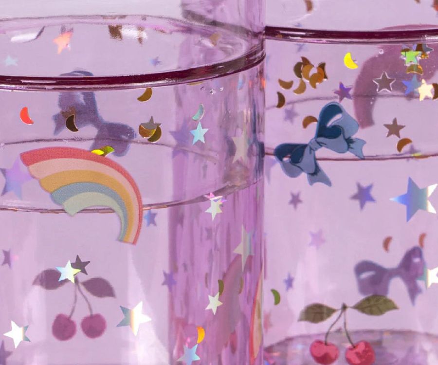 Drinkbeker Konges Slojd 2 Pack Glitter Cups