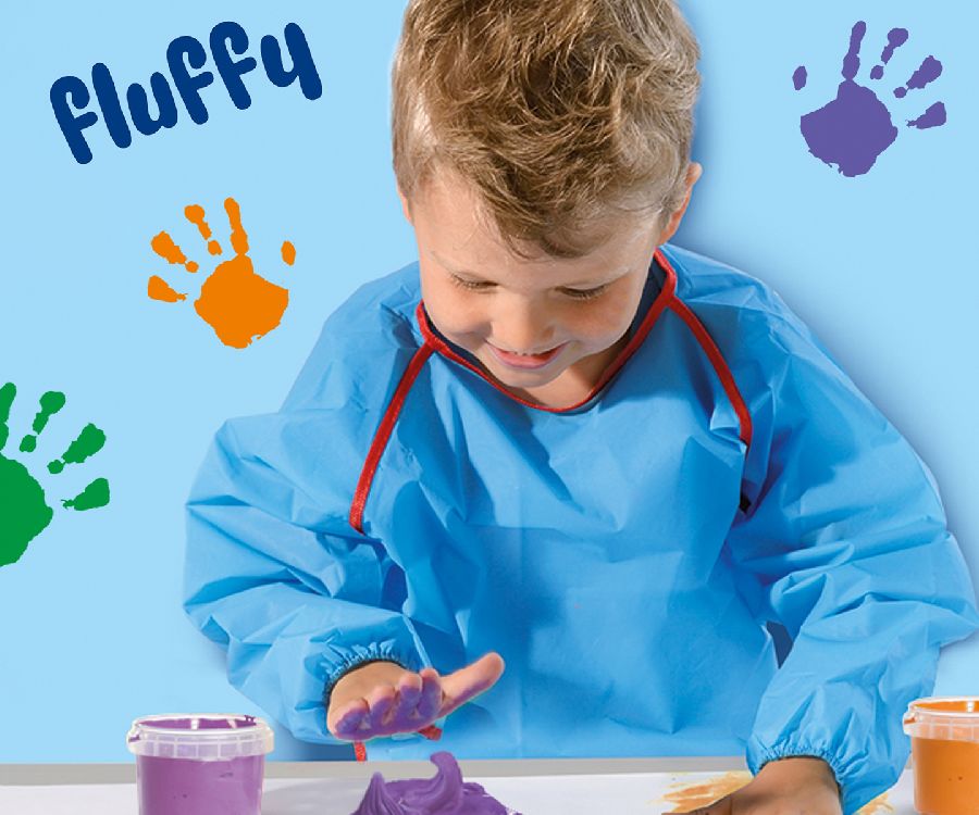 Verfmateriaal SES Creative Fluffy Fingerpaint 4x110ml | My First