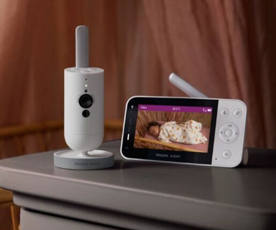 Babyfoon Philips Avent Videofoon Ouder + Wifi, babyfoon met dual gebruik (beeldbabyfoon + smartphone/tablet)