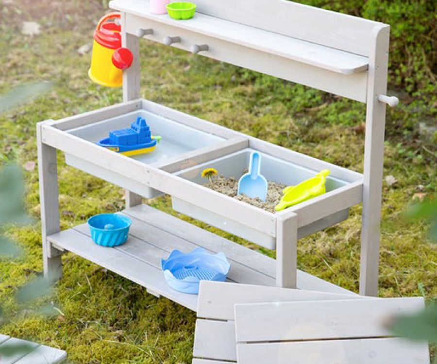 Modder- & buitenkeuken Roba, Outdoor+ FUN play kitchen with play trays