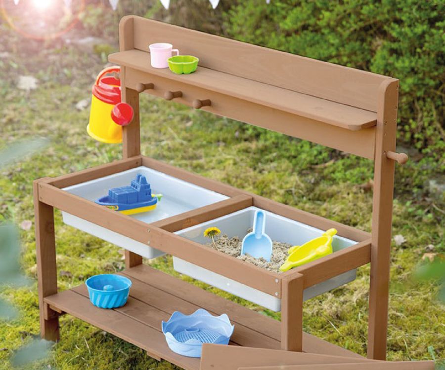 Modder- & buitenkeuken Roba, Outdoor+ FUN play kitchen with play trays