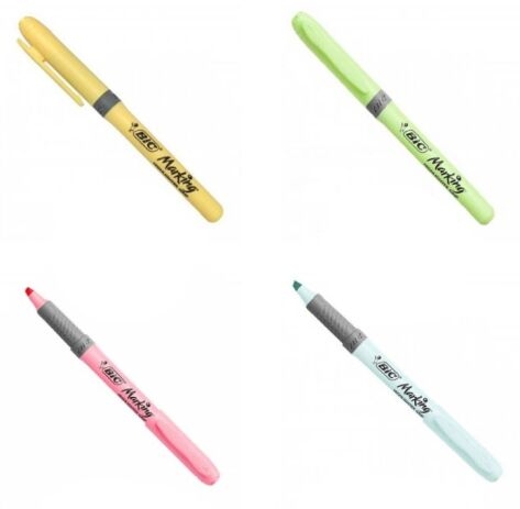 Stift Bic Highlighter Grip - Pastel, tekstmarker