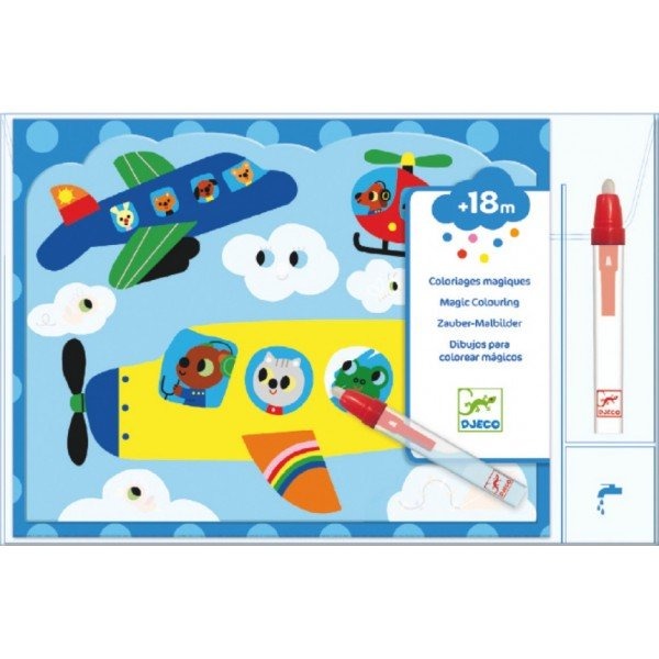 Waterboek & -kaarten Djeco Hidden in the sky