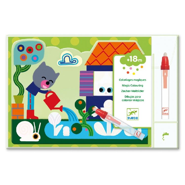 Waterboek & -kaarten Djeco Hidden in the garden