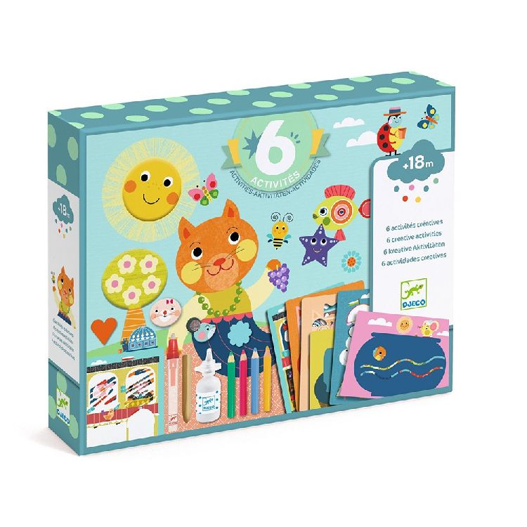 Knutselmateriaal Djeco The kitty and his friends | Multi Activity Kits