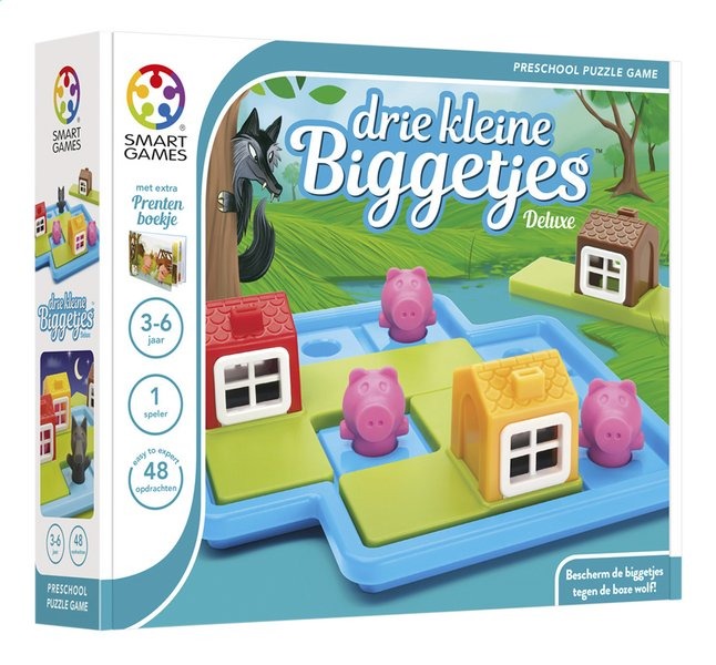 Educatief spel Smart Games Drie kleine biggetjes | Preschool Puzzle Game