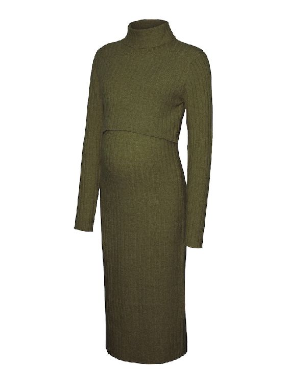 Jurk MAMA LICIOUS MLSuniva June LS Knit Midi Dress