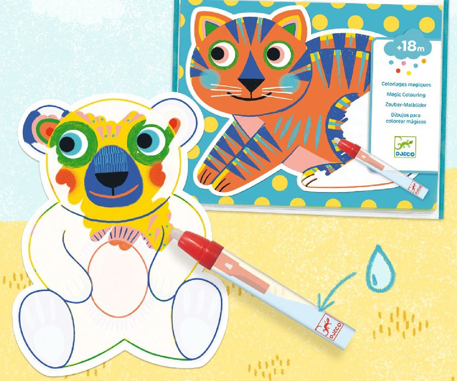 Waterboek & -kaarten Djeco Animalo-Ma