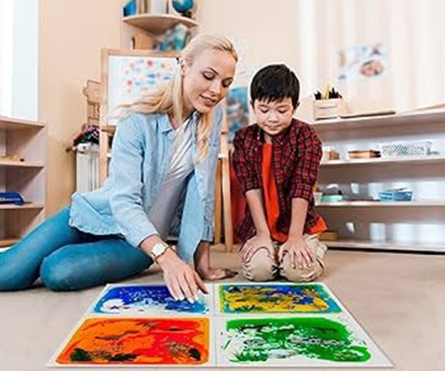Vloertegel Playlearn Sensory Small Liquid Floor Tiles