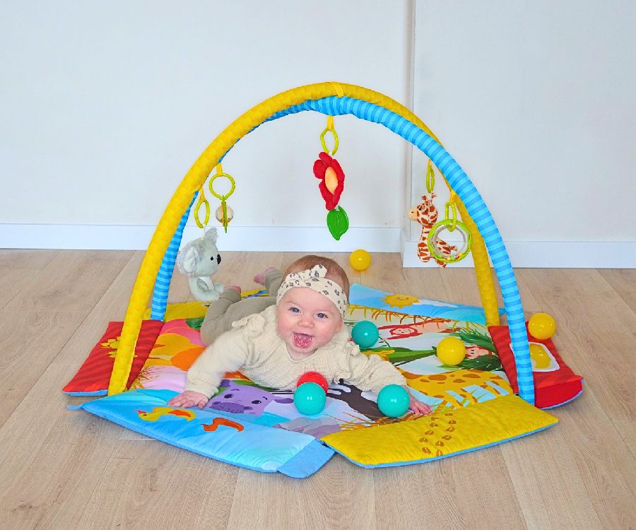 Speeltapijt met speelboog BoJungle Palenquo Foldable Ball Pit Play Gym