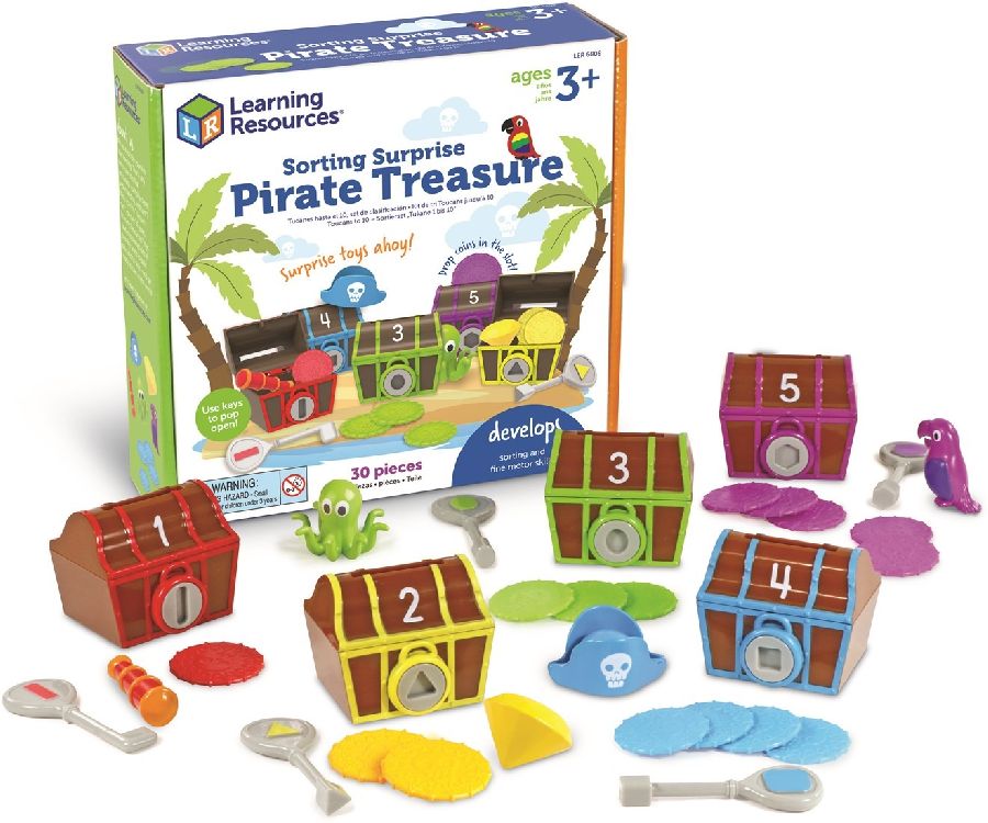 Educatief spel Learning Resources Sorting surprise pirate treasure