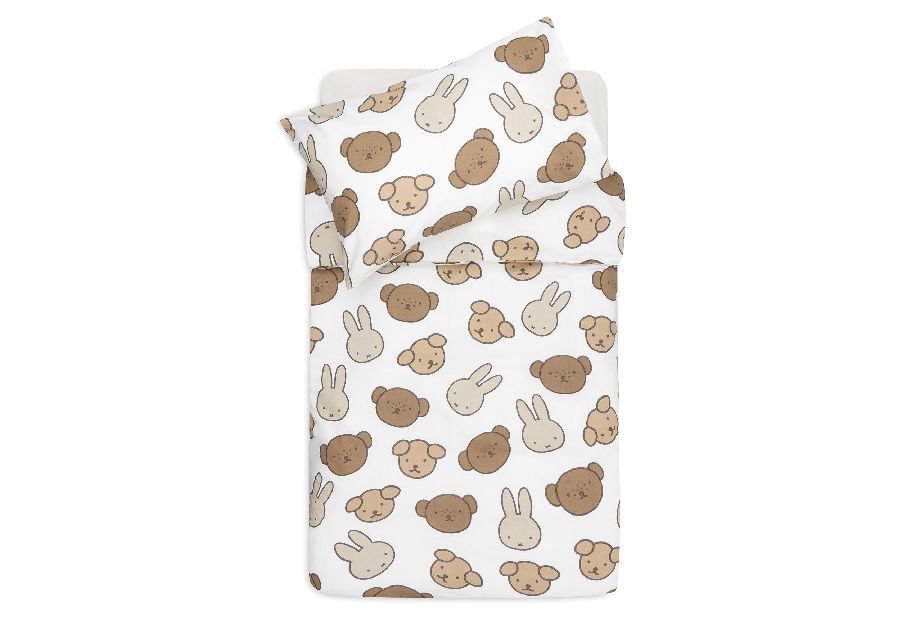 Donsovertrek Jollein, geschikt voor babybed 60x120/babybed 70x140 | Miffy and Friends