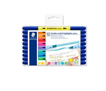 Tekstmarker Staedtler Highlighter Met Dubbele Punt, tekstmarker