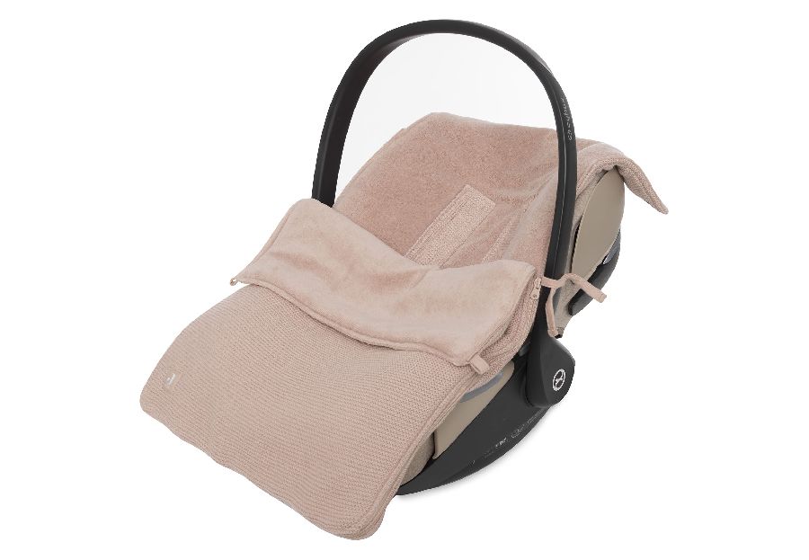 Voetenzak Jollein, geschikt voor autostoel groep 0+ | Basic Knit wild rose
