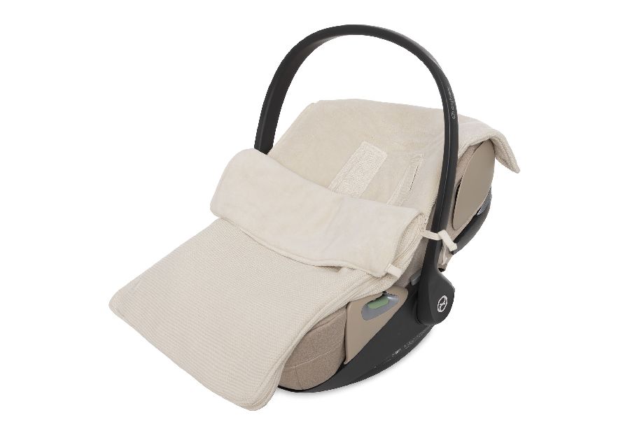 Voetenzak Jollein, geschikt voor autostoel groep 0+ | Basic Knit oatmeal