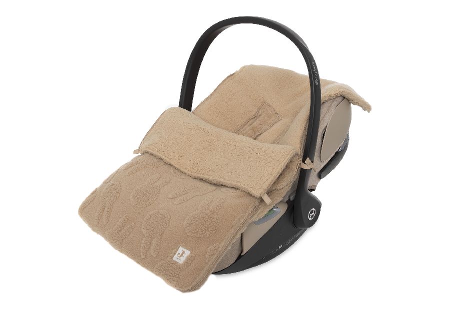 Voetenzak Jollein, geschikt voor autostoel groep 0+ | Miffy Jacquard Teddy biscuit