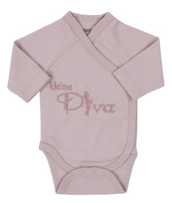 Body PetitVillain Kleine Diva geboortebody met overslag