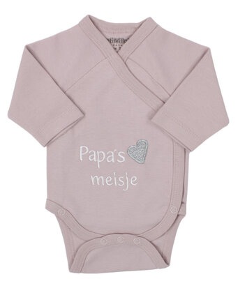 Body PetitVillain Papa's meisje geboortebody met overslag