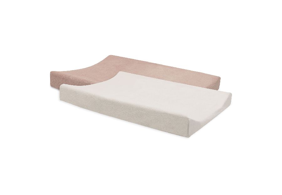 Waskussen hoes Jollein | Terry wild rose/Terry ivory