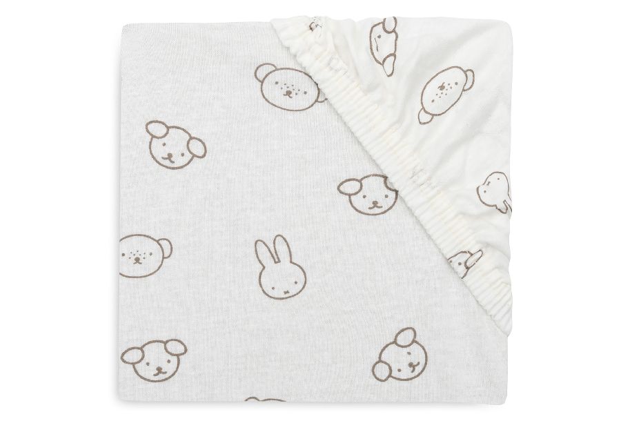 Hoeslaken Jollein, geschikt voor babybed 60x120 | Miffy and Friends