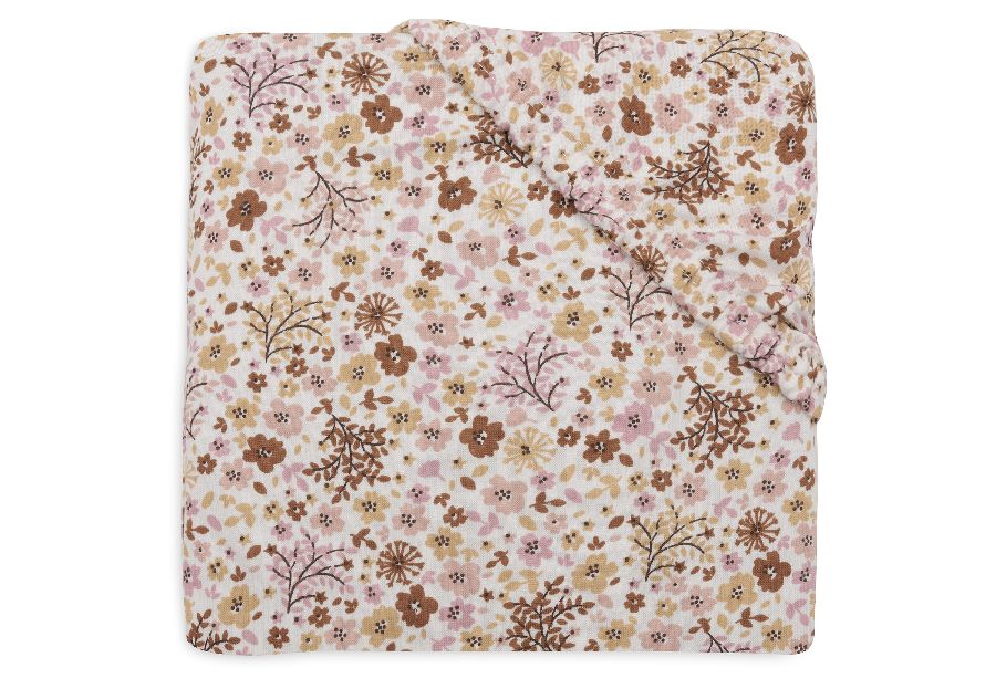 Hoeslaken Jollein, geschikt voor babybed 60x120 | Flower Fairies