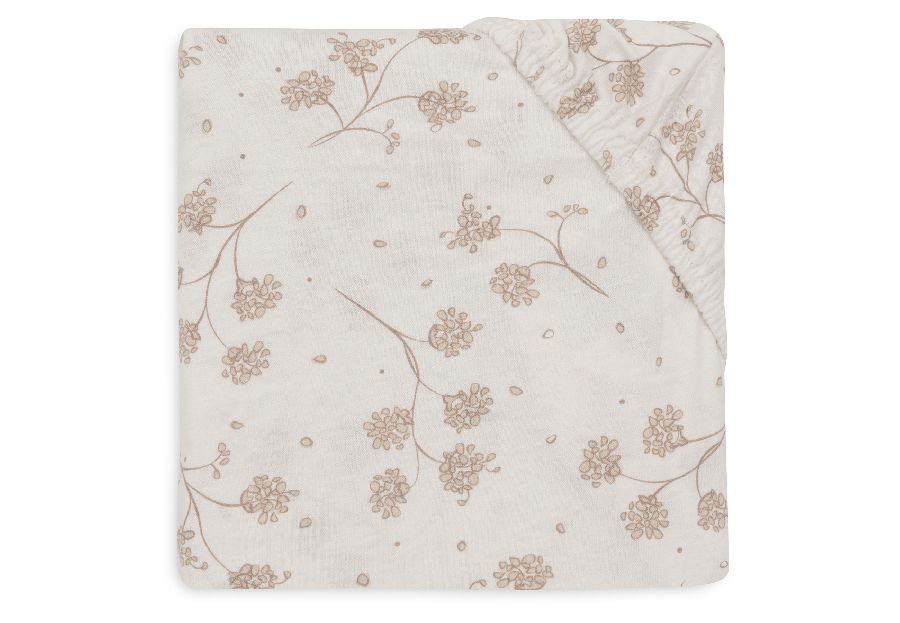 Hoeslaken Jollein, geschikt voor babybed 60x120 | Leafy Dreams