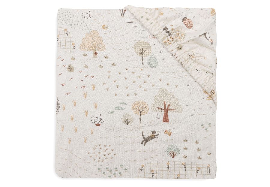 Hoeslaken Jollein, geschikt voor babybed 70x140/babybed 70x150/babybed 75x150 | Tiny Park