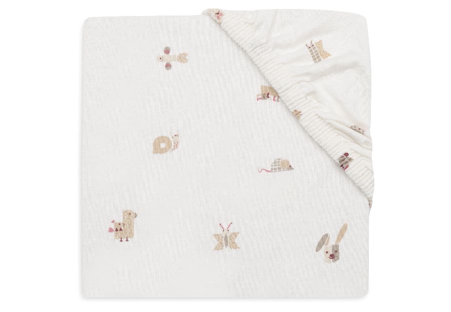 Hoeslaken Jollein, geschikt voor babybed 70x140/babybed 70x150/babybed 75x150 | Animal Friends