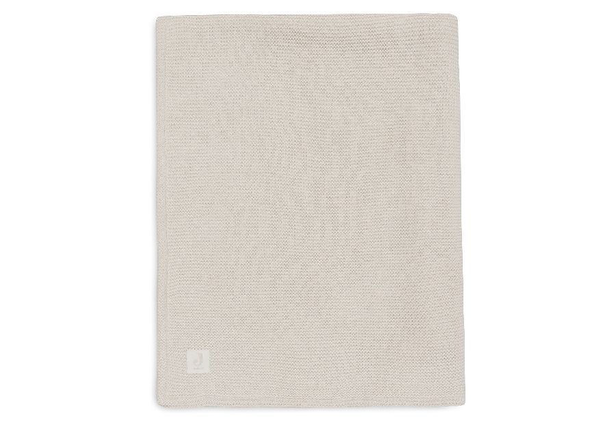Deken Jollein, geschikt voor babybed 60x120/babybed 70x140 | Basic Knit/Velvet oatmeal