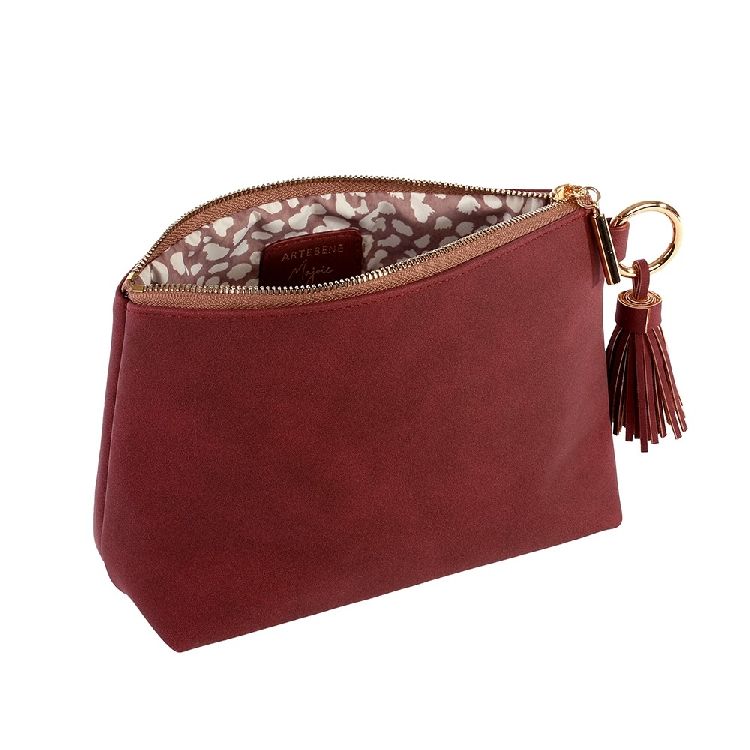 ETUI multifunctioneel, Majoie, Cosmetic Bag, beere, bordeaux, 21x14x8cm, rits sluiting, 1 stuk(s)
