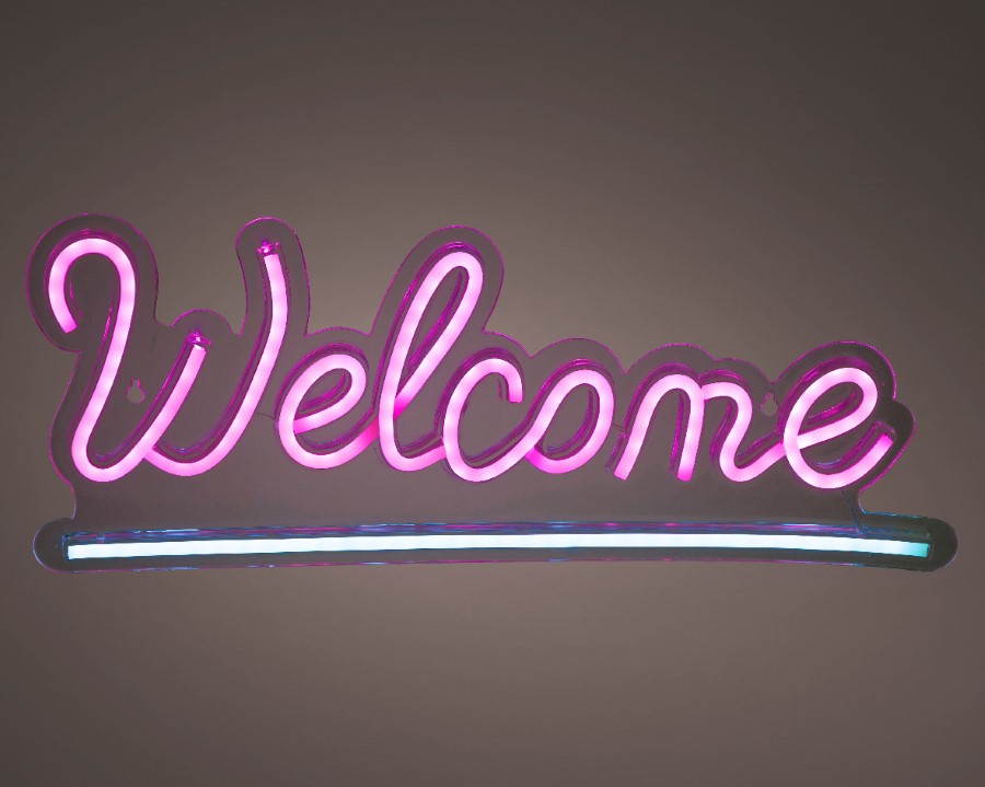 Verlichting Lumineo, Welcome, tekst, L 1.6 x B 41 x H 16 cm