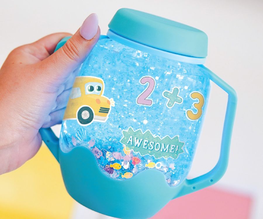 Gevulde fles & figuur Glo Pals DIY Sensory Play Jar Set ABC