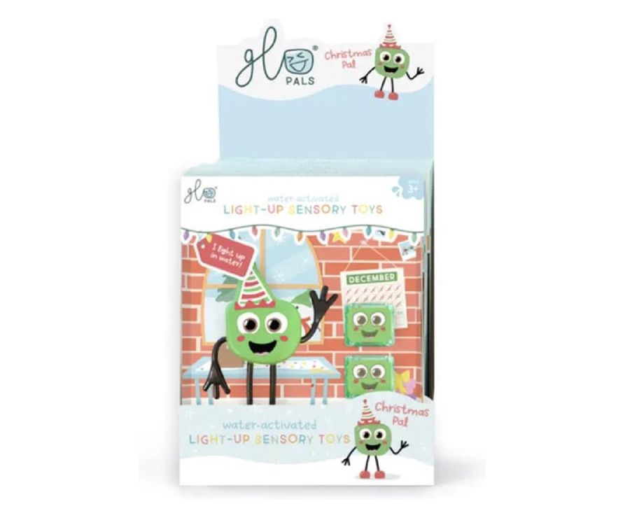 Lichtgevend badspeelgoed Glo Pals X-MAS | Light Up Cubes Characters