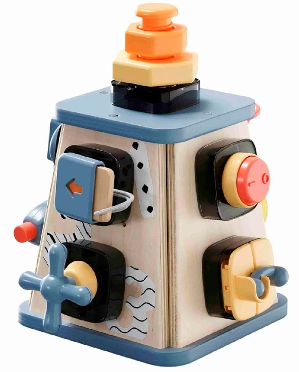 Stevige activiteitenkubus Topbright Busy tower