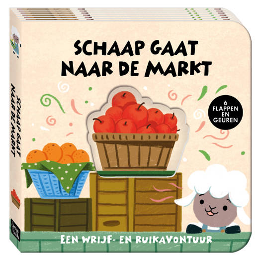 Interactief boek IMAGE BOOKS Schaap Gaat Naar De Markt | flapjesboek/geurboek